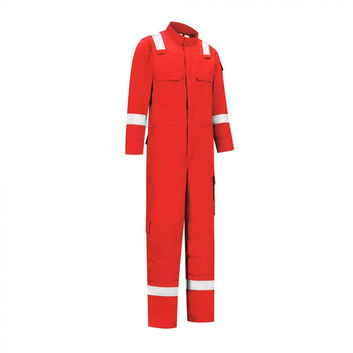 Dapro Diamond coverall, de ultieme oplossing voor professionals in risicovolle omgevingen, ontworpen voor maximale veiligheid en comfort. Deze multinorm coverall biedt vlamvertragende, antistatische, lasbestendige en chemische weerstandseigenschappen, evenals arc flash bescherming en reflecterende striping. Voorzien van verstelbare elastische taille voor de perfecte pasvorm en Action Armpits voor comfortabel overhead werk, ideaal voor offshore, industriële en petrochemische sectoren.